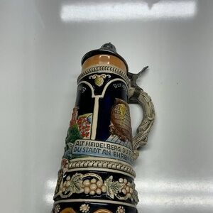 Vintage German Musical Beer Stein with Lid